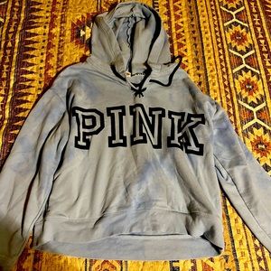 VS PINK cropped hoodie LARGE